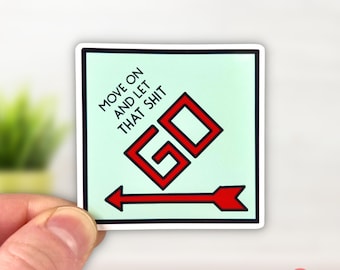 Monopoly Die Cut Sticker | Board Game Sticker | Game Night | Glossy Sticker