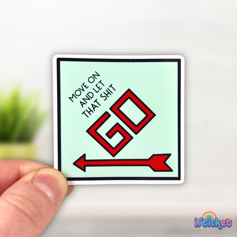 Monopoly Die Cut Sticker | Board Game Sticker | Game Night | Glossy Sticker image 1
