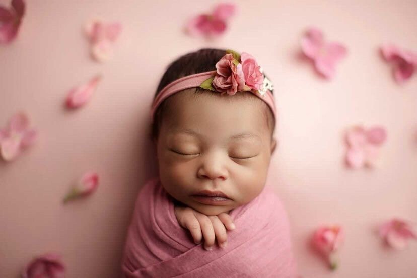 Elegant Peach & Pink Baby Headband Set – Stylish & Comfortable main image 1