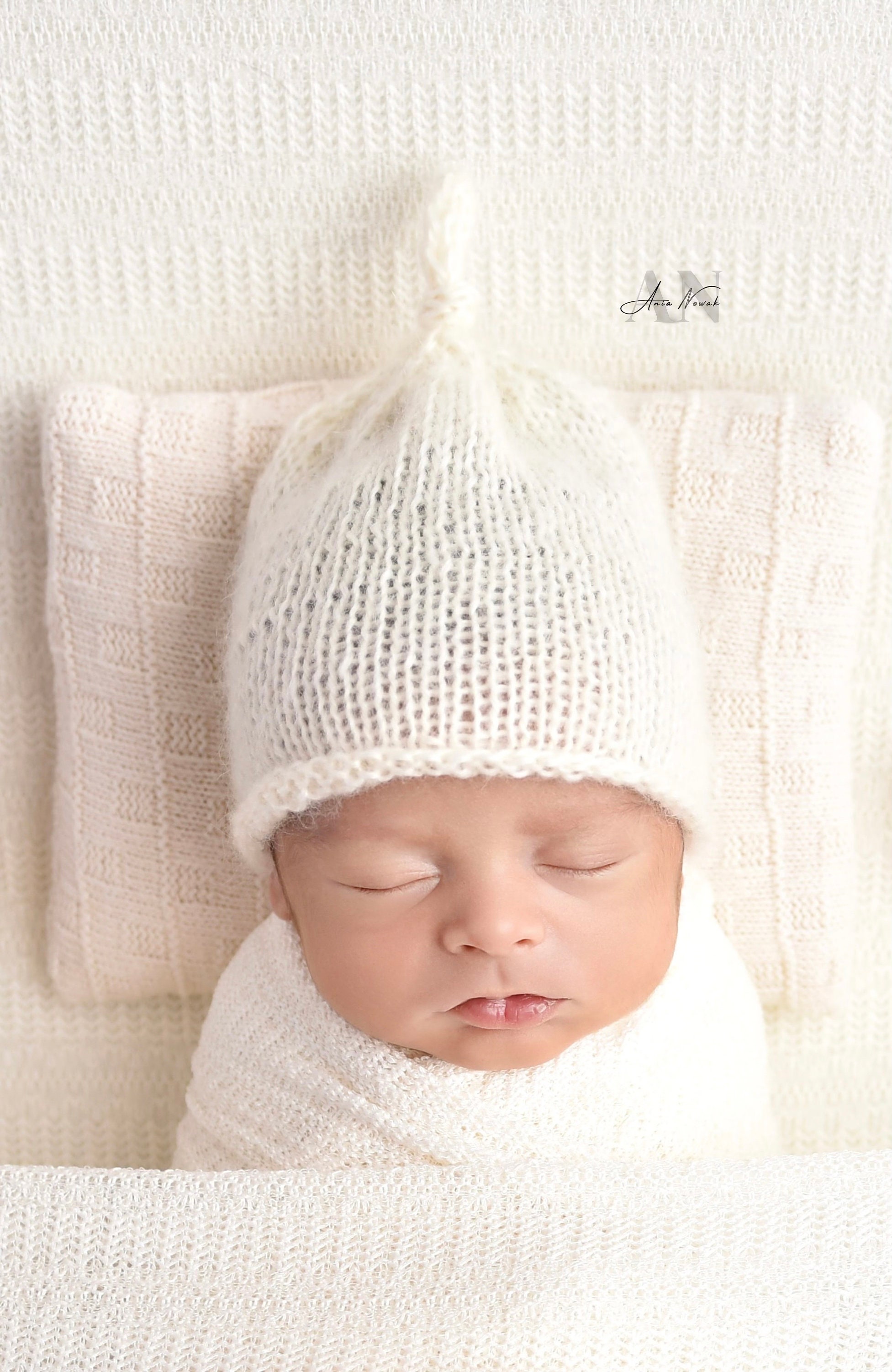 Beanie Baby Hat ,cream Beanie Hat,newborn Hat , Ivory Beanie Hat