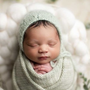 Sage green baby bonnet , baby bonnet ,Spring baby bonnet ,sage newborn bonnet , Sage green mint baby bonnet