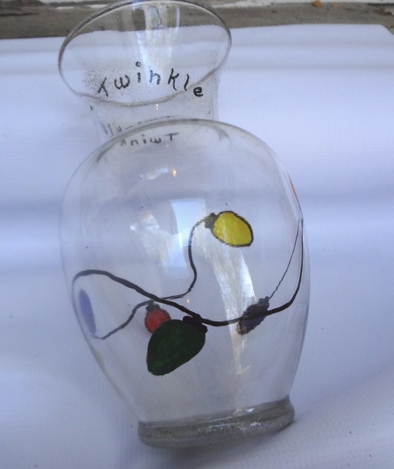 Christmas Lights Vase String Of Christmas Lights Christmas Etsy