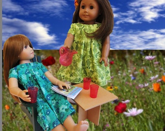 Summer dress patterns for 14"-16"-18" dolls