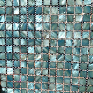 Custom Order, Only, Contact me, Blue Green, Mother of Pearl, Tile, Backsplash, Kitchen, Bathroom, Walls, Floor, Accents, Art-CUSTOM ORDER