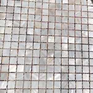 White Mother of Pearl Tile Backsplash Bk03-12