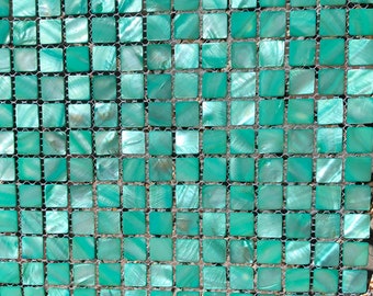 Custom Order, Only, Contact me, Sea foam Green, Mother of Pearl, Tile,  Mosaic, Backsplash, Wall, Floor, Art