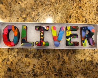 Name & Letter Personalized Custom Crayons