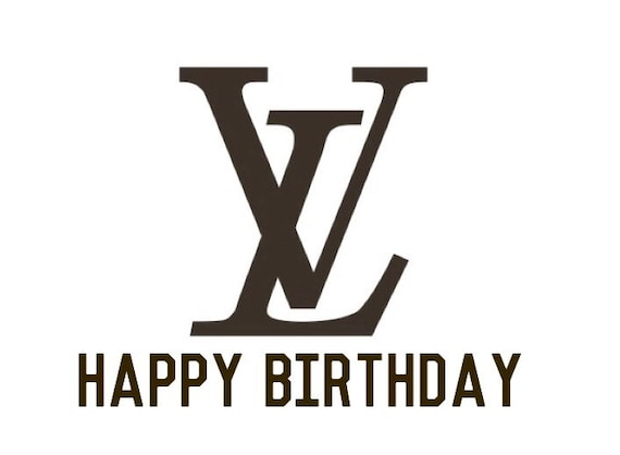 Designer Happy Birthday Edible Cake Topper Etsy