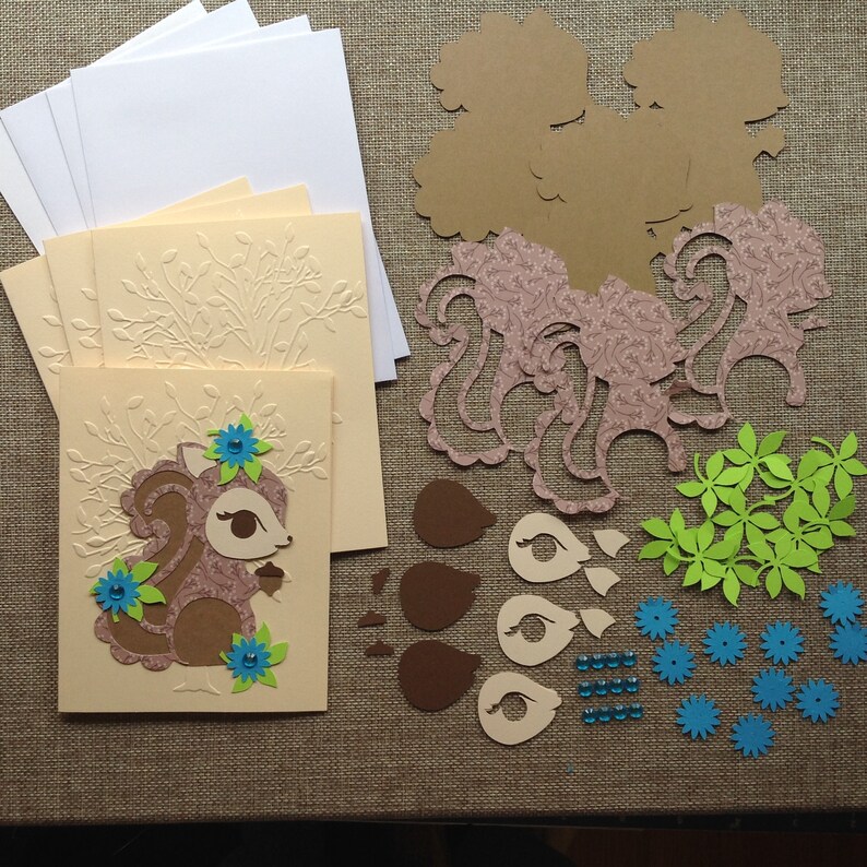 Do It Yourself Card Making Kit 4 Greeting Cards Sammi Etsy