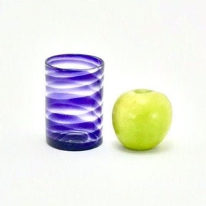 Midnight Spiral Glass Tumbler