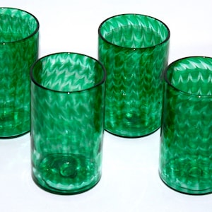 Emerald Green Pint Glasses - Set of 4
