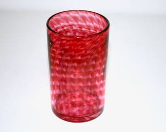 Vaso de cristal rosa
