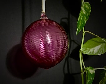 Pink Glass Ornament