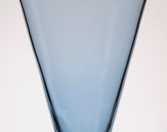 Elegant Tall & Wide Recycle Blue Vase