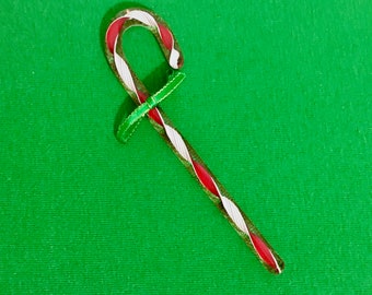 Glass Candy Cane Ornament