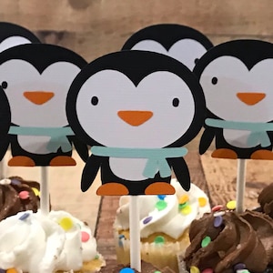 Penguin Cupcake Toppers