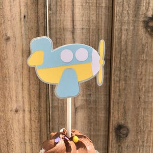 Airplane Cupcake Toppers