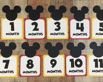 Mickey/Minnie first year banner