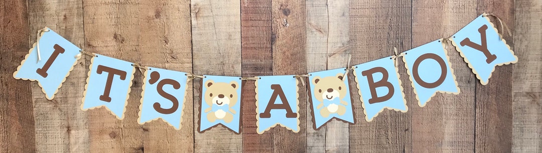 Teddy Bear It’s A Boy Banner - Etsy