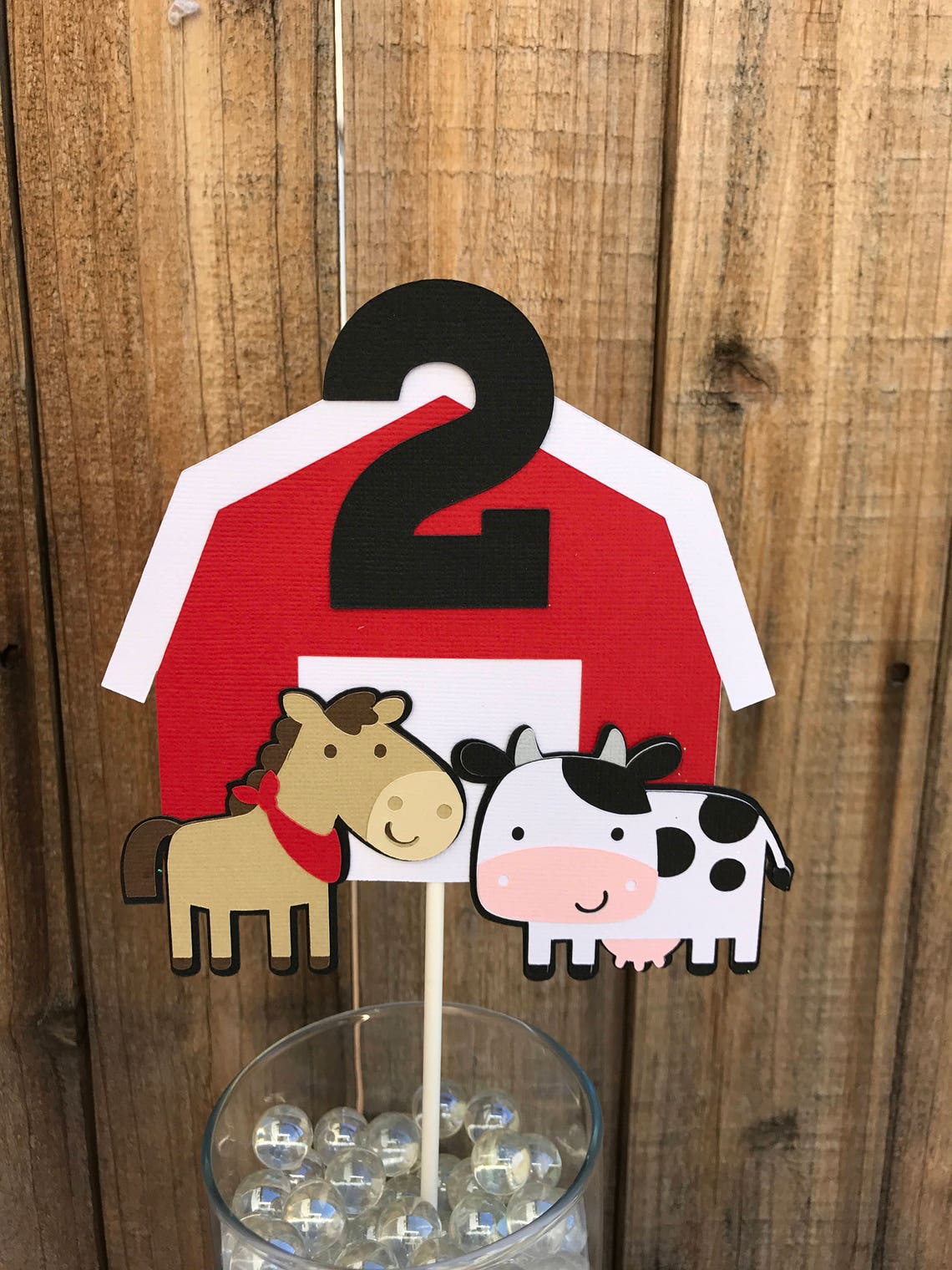 Farm Animals Cake Topper Etsy