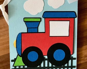 Train Birthday Banner