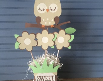 Owl Shower Centerpiece, gender neutral