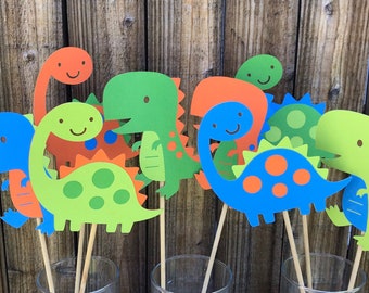 Dinosaur Party Centerpieces, T-Rex Stegosaurus Table Decor
