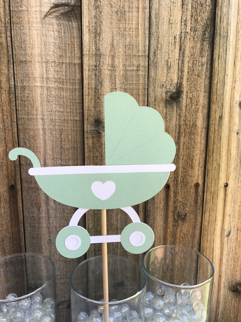 Green Baby Shower Centerpieces Etsy
