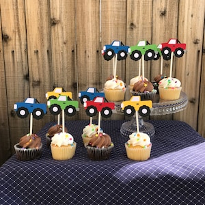 Monster Truck Cupcake Toppers
