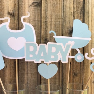 Baby Boy Shower Centerpieces