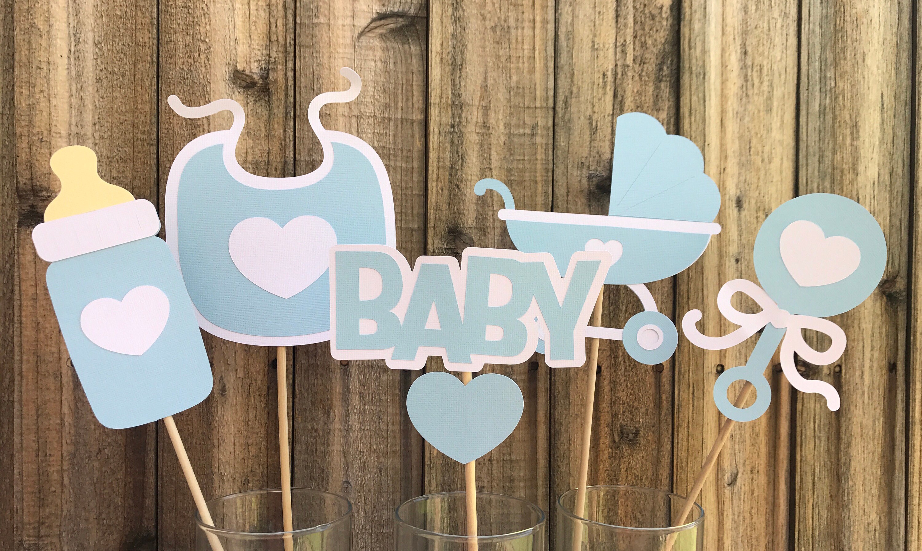 Baby Boy Shower Centerpieces Etsy