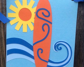 Surfboard Birthday Banners