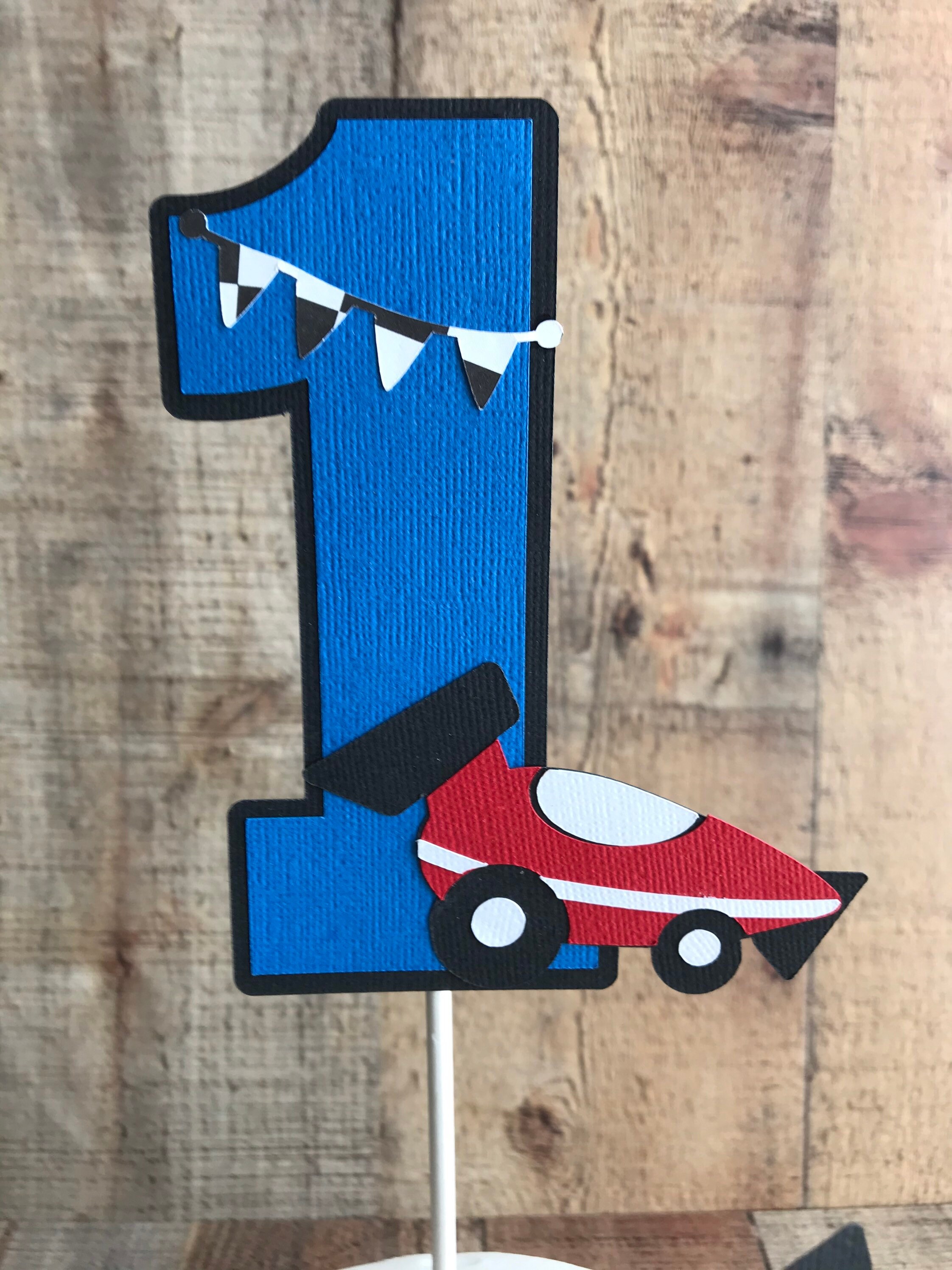 Race Car Cake Topper Etsy