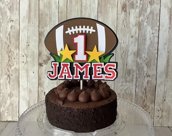 Adorno para tarta de fútbol personalizado
