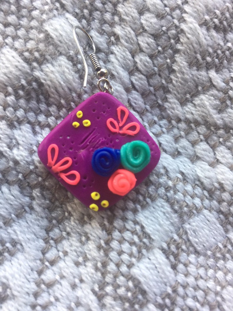 Mexican inspired earringsflores earrings