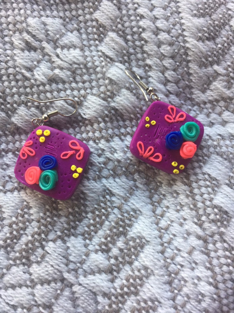 Mexican inspired earringsflores earrings
