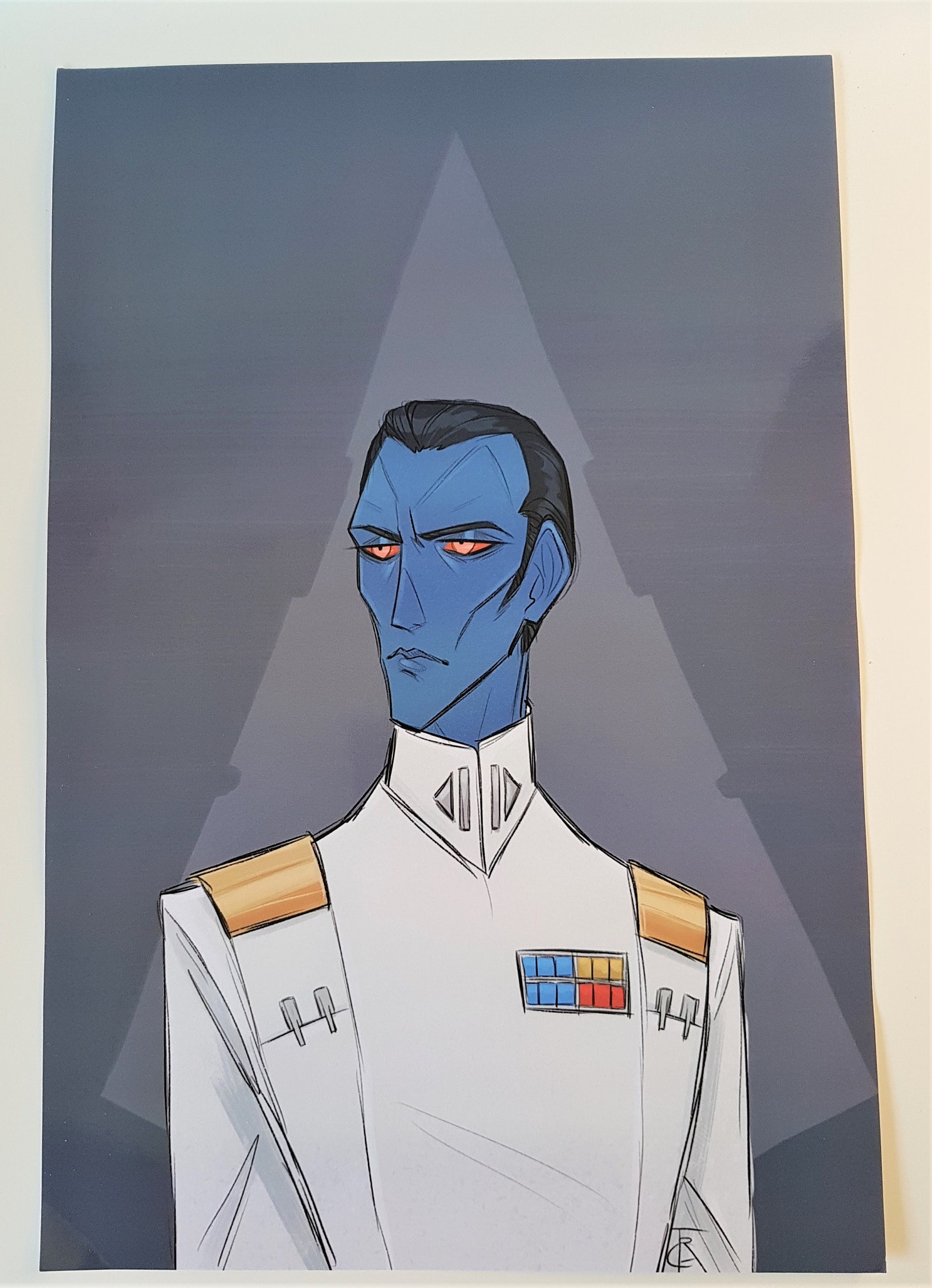 Großadmiral Thrawn Fanart Print Star Wars Fanart 30 x 20 Etsy Großadmiral Thrawn Fanart Print Star Wars Fanart 30 x 20 Etsy