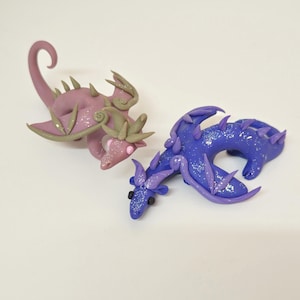 Drachen Skulpturen | OOAK Fantasy Miniaturen | Polymer Clay Drachen