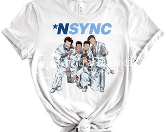 NSYNC 90s Minimalist Portrait PNG | Sublimation | Justin Timberlake | 90s Nostalgia | 90s Pop Boy Band | Sticker | Tshirt | Tumbler