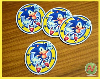 Sonic cupcake topper | Etsy