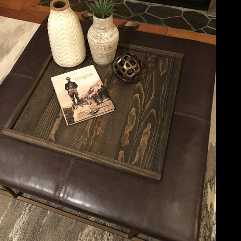Square Ottoman Tray / Topper / Table Top image 2