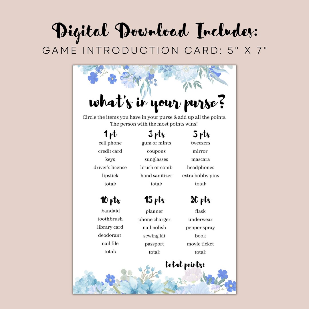 Printable Wedding AZ Bridal Shower Game or Bachelorette Game INSTANT