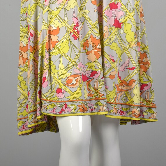 XXS 1960s Emilio Pucci Dress Signature Print Long… - image 7