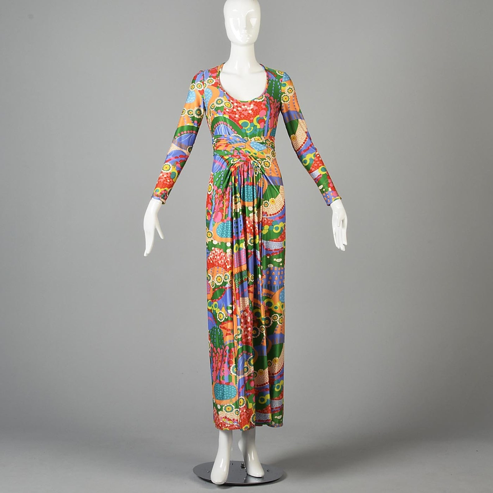 XS 1970s Robert David Morton Maxi Dress 70s Signed Designer | Etsy