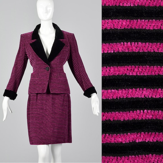 Yves Saint Laurent Rive Gauche Skirt Suit Corduro… - image 1