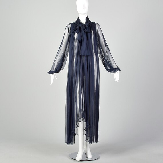 Elegant Silk Coat Evening Jacket Sheer Silk Chiffo