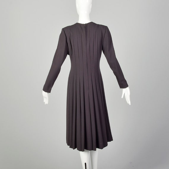 Large 1970s Pauline Trigere Dress Long Sleeve Mod… - image 3