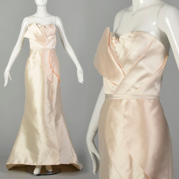 Medium Eleni Elias Black Formal Evening Gown Sleeveless Dress with Train