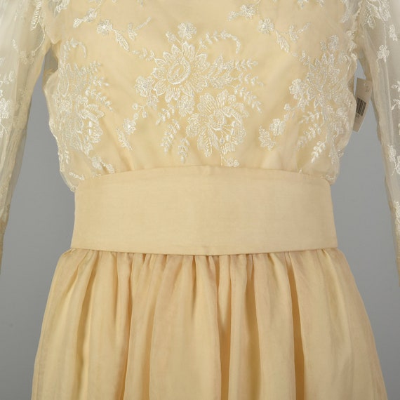 Small 1970s William Pearson Dress Lace Bohemian L… - image 9