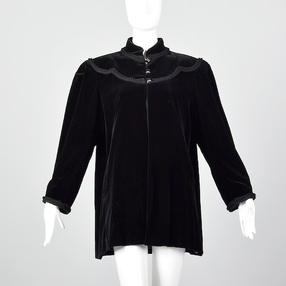 Large Yves Saint Laurent Rive Gauche Velvet Swing… - image 1